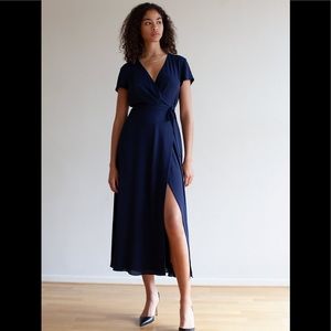 Babaton Slit Wrap Dress